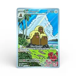Pokemon TCG Alolan Dugtrio Illustration Rare Holo Scarlet & Violet 208/191 Card - Image 1