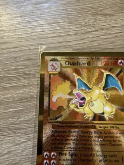 Charizard 4/102 Pokemon Celebrations Gold Metal Card Ultra Premium Collection NM - Image 3