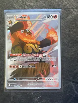 Pokemon TCG Emboar Full Art Sv: White Flare English Card 098/086 - Image 1