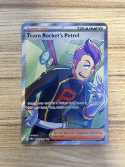 Pokemon Team Rockets Petrel Full Art Trainer Destined Rivals Card 226/182 - Image 1