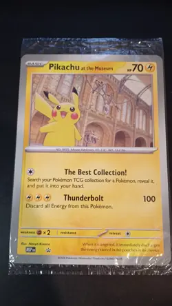 Pokemon TCG Pikachu at the Museum Jumbo Promo Card - MEP UK Exclusive | LAST ONE - Image 1