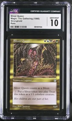 SLIVER QUEEN Stronghold MtG CGC 10 Graded GEM MINT - Image 1