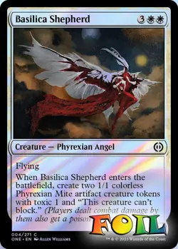 Basilica Shepherd 4 MTG Phyrexia: All Will Be One Common NP Foil - Image 1