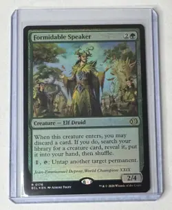 Formidable Speaker #176 Lorwyn Eclipsed Rare Foil Creature MTG NM/M - Image 1