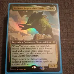 Extended Art Foil Yasharn Implacable Earth - NM ZNR 371 MTG Magic The Gathering - Image 1
