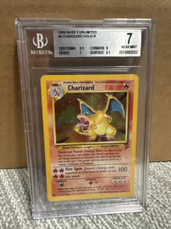 Pokemon TCG Charizard Base Set 2 Holo Unlimited Rare Card 4/130 - Image 1