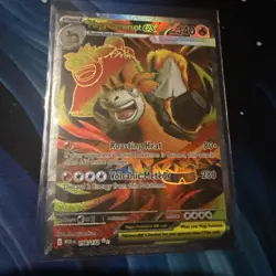 Mega Camerupt Ex 156/132 - Mega Evolution Secret Rare Pokemon Card Near Mint - Image 1