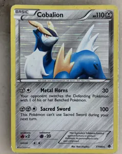 Pokemon Cobalion Reverse Holo Emerging Powers 77/98 Pokemon TCG Card 2011 MP - Image 1
