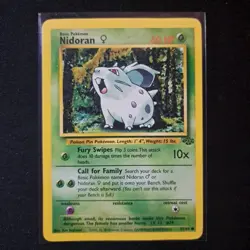 Pokemon TCG Jungle Set Nidoran Common Card 57/64 - Image 1