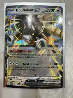 2025 Pokemon SV White Flare Bouffalant ex Double Rare #077/086 - Image 1