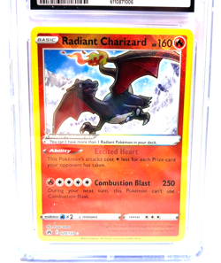 2023 POKEMON GEM MINT RADIANT CHARIZARD # 020/159 HOLO GRADE 10 AWESOME ! - Image 2