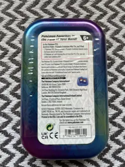 Pokemon Scarlet & Violet Prismatic Evolutions Mini Tin Espeon New Sealed💥 - Image 4