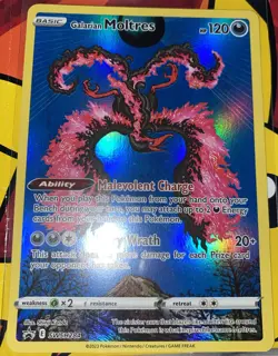 Pokemon Crown Zenith, Galarian Moltres Promo, Holo, NM/M, No Scratches - Image 1