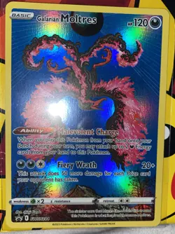Pokemon Crown Zenith, Galarian Moltres Promo, Holo, NM/M, No Scratches - Image 3