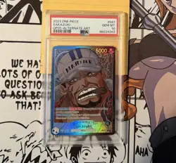 One Piece OP05-041 Sakazuki Leader ALT ART PSA 10 AWAKENING OF NEW ERA English - Image 1