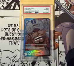 One Piece OP05-041 Sakazuki Leader ALT ART PSA 10 AWAKENING OF NEW ERA English - Image 3