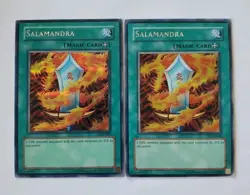 Yugioh Salamandra DDS-006 Secret Rare Foil 2 Card Lot - Image 1