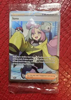 Pokemon TCG Iono Scarlet & Violet Promo Sealed Cards 124, 185/193 Promos - Image 1
