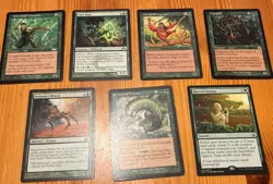 Lot Of 7 Green Cards MTG Magic The Gathering - Great Value - Image 1