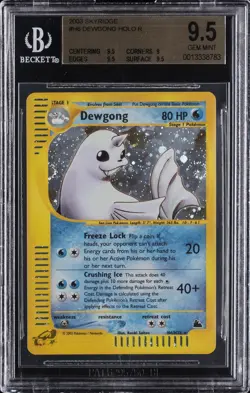 2003 POKEMON SKYRIDGE #H6 DEWGONG HOLO R BGS 9.5 - Image 1