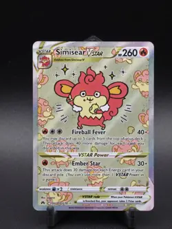 Pokemon TCG Simisear VSTAR Galarian Gallery GG37/GG70 Near Mint Condition - Image 1