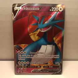 Pokemon TCG Salamence v Full Art Ultra Rare Darkness Ablaze 185/189 - Image 1