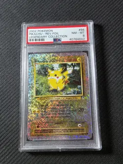 2002 Pokemon Pikachu Legendary Collection Reverse Holo #86 PSA 8 - Image 1
