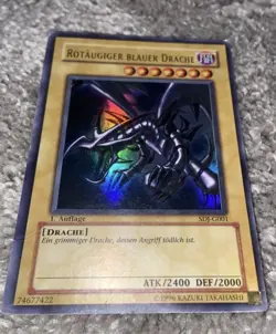 Rotaugiger Blauer Drache SDJ-G001 Ultra-Rare 1 Auflage YU-GI-OH very good - Image 1