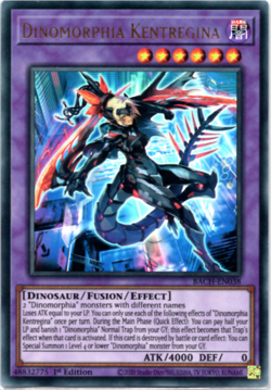 Dinomorphia Kentregina - BACH-EN038 - Ultra Rare - 1st Edition - Yugioh - Image 1