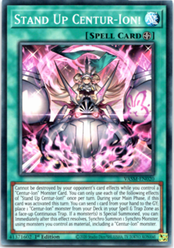 Stand Up Centur-Ion! - VASM-EN020 - Super Rare - 1st Edition Yugioh - Image 1