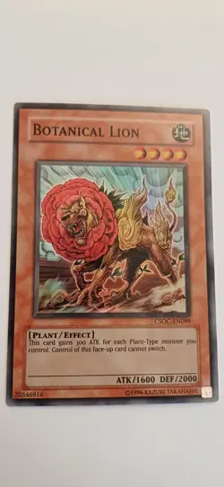 Yu-Gi-Oh! Botanical Lion CSOC-EN099 Near Mint Condition - Image 1