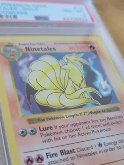 PSA 8 Ninetales Shadowless Holo 12/102 Base Set 1999 Pokemon Card - Image 2