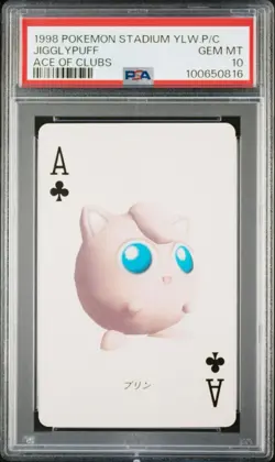 1998 Pokemon Stadium Yellow Version Playing Cards Jigglypuff PSA 10 - Image 1