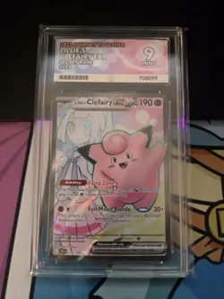 Pokemon TCG Lillies Clefairy EX Card 173/159 Journey Together Ace Graded - Image 1