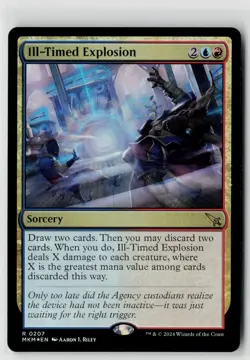 MTG MKM Karlov Manor Ill-Timed Explosion Foil x1 NM Rare - Image 1
