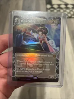 Mtg. Peter Parker. #208. Foil Borderless. Marvel's Spider-Man - Image 1