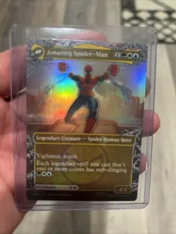 Mtg. Peter Parker. #208. Foil Borderless. Marvel's Spider-Man - Image 2