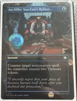 An Offer You Can't Refuse (Borderless) Foundations Foil Mtg Magic The Gathering - Image 1