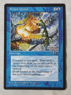 NM Arcane Denial - Axe Alliances Mtg Magic the Gathering - Image 1