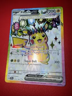 Pokemon Pikachu EX Surging Sparks 219/191 Ultra Rare Card - Image 1