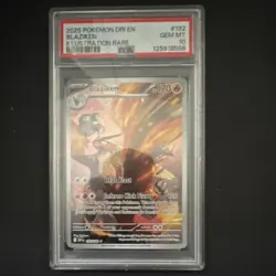 Pokemon Sv10 Destined Rivals Blaziken #192 Illustration Rare Holo PSA 10 English - Image 1