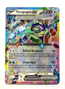 Pokemon Stellar Crown - TERAPAGOS EX - DOUBLE RARE - 128/142 - NM/M - Image 1