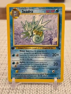 1999 Pokemon #42/62 Seadra (Fossil Set) Non Holo - 1st Edition - NM - Image 1