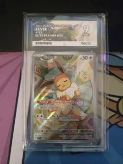 Pokemon TCG Prismatic Evolutions Eevee SVP 173, ETB Promo Ace graded - Image 1
