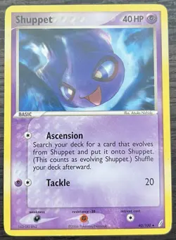 Shuppet 40/100 Pokemon TCG EX Crystal Guardians Uncommon Moderately Played MP - Image 1