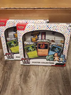 Pokemon TCG Scarlet Violet 151 Poster Collection Box New and Sealed 2 Boxes - Image 1