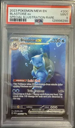 Blastoise EX #200/165 - 2023 Pokemon Mew EN S&V 151 - PSA 9 - Image 1