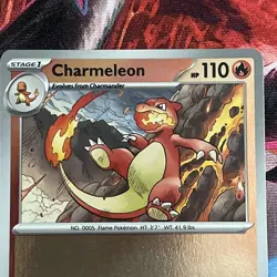 Pokemon TCG Mega Evolution Phantasmal Flames Charmeleon 012/094 Reverse Holo NM - Image 2
