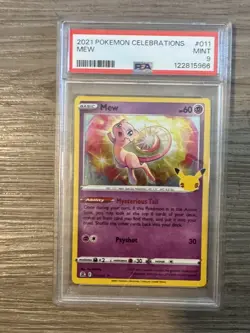 2021 Pokemon - Mew 011/025 Celebrations Holo - PSA 9 - Image 1