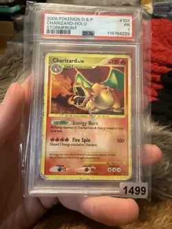 CHARIZARD LV. 76 POKEMON #103 2008 STROMFRONT HOLO ENGLISH PSA 1 - Image 1